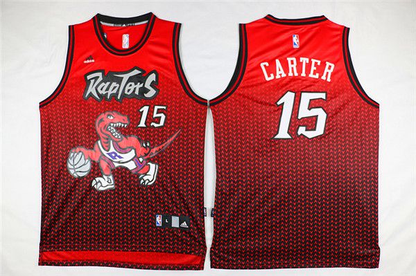 Men Toronto Raptors 15 Carter Red Drift Adidas NBA Jerseys